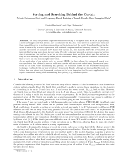 Sorting and Searching Behind the Curtain