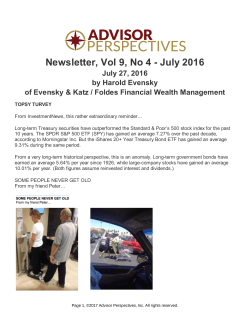 Newsletter, Vol 9, No 4 - July 2016