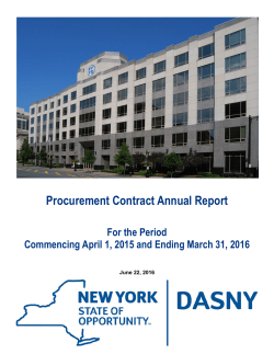 Annual Procurement Report
