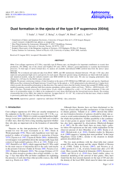 Dust formation in the ejecta of the type II