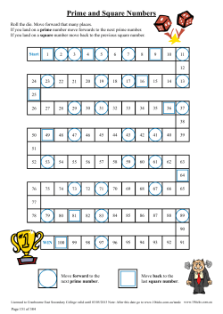 Prime and Square Numbers L7