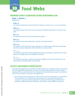 Food Webs - Delta Education