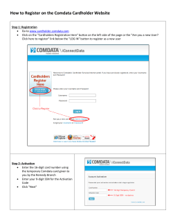 How to Register on the Comdata Cardholder Website