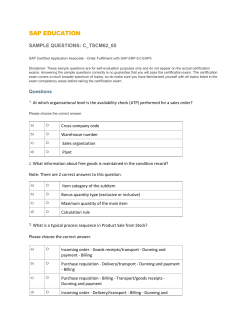 sap education - SAP Training