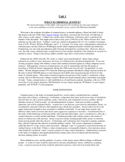 Criminal justice classnotes