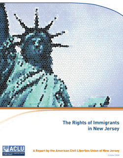 The Rights of Immigrants in New Jersey - ACLU-NJ