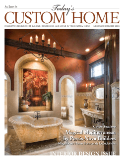 Persis-Nova Featured in Today`s Custom Home