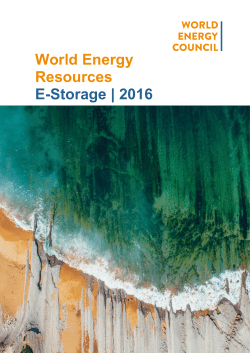 World Energy Resources E-Storage | 2016