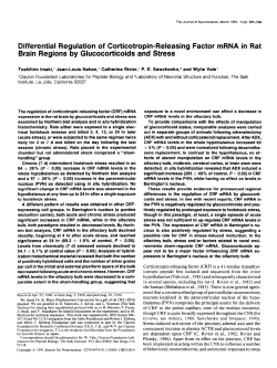 Differential Regulation of Corticotropin