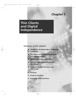 Thin Clients and Digital Independence