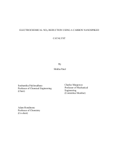 Electrochemical NOx reduction using a carbon