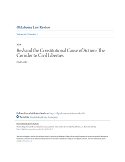 Bosh and the Constitutional Cause of Action