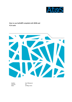 How to use bullxMPI compiled with MXM and FCA tools