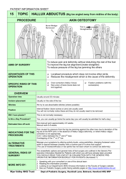 procedure akin osteotomy