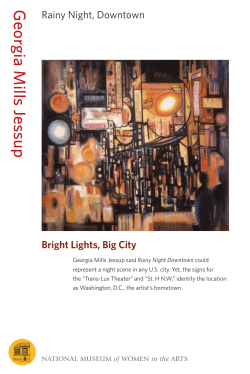 Georgia Mills Jessup, Rainy Night, Downtown, 1967