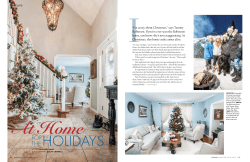 the holidays - Our Homes Magazine