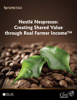 Nestlé Nespresso: Creating Shared Value through Real Farmer