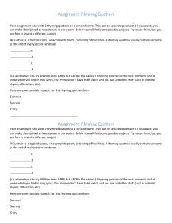 Quatrain - WordPress.com