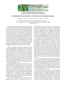 entrainment and mixing in fountains in stratified media - mtc