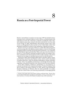 Ch 8 Russia as a Post-Imperial Power