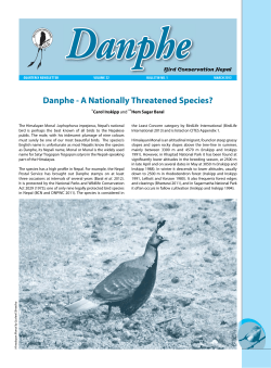 Danphe March 2013 - Bird Conservation Nepal