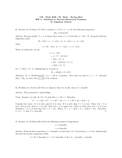 selected solutions to Homework 5