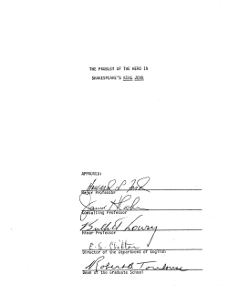 THE PROBLEM OF THE HERO IN SHAKESPEARE`S KING JOHN