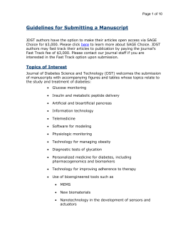 Guidelines for Submitting a Manuscript