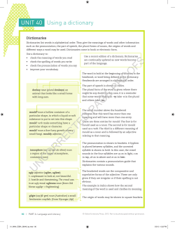 Using a Dictionary - Teacher Superstore