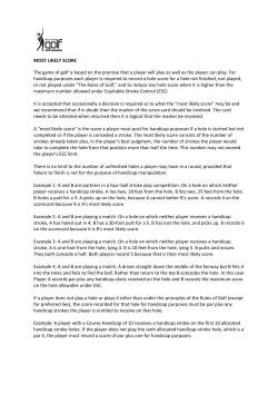 Most likely score explained