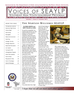 Summer 2012 Newsletter - niu cseas
