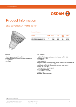 LED SUPERSTAR PAR16 50 36&deg; Advanced_Nov