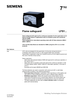 7782 Flame safeguard LFS1