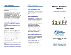 Adaptive Recreation Programs