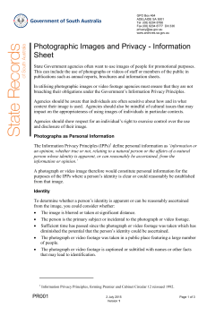 Photographic Images and Privacy