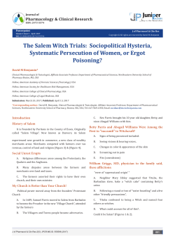 The Salem Witch Trials