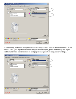 To save money, make sure your print default for &ldquo;output color&rdquo; is set