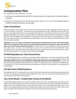 Compensation Plan sation Plan
