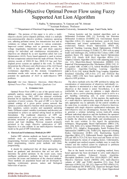 Multi-Objective Optimal Power Flow using Fuzzy Supported Ant Lion
