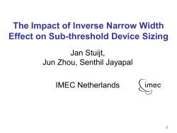 Inverse Narrow Width Effect - ASP-DAC