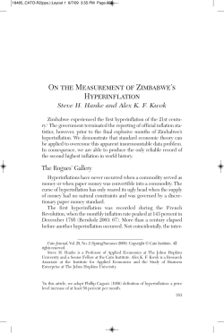On the Measurement of Zimbabwe`s Hyperinflation