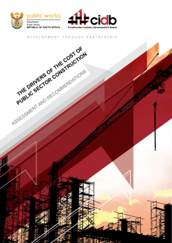 Drivers of the Cost of Construction