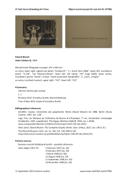 Object record excerpt