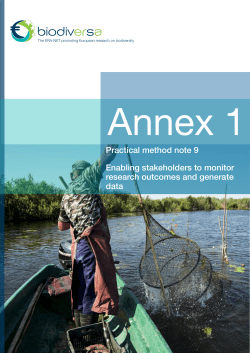 Enabling stakeholders to monitor research outcomes