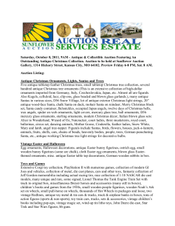 AUCTION LISTING &ndash; Raymond Gentile, Olathe, Ks