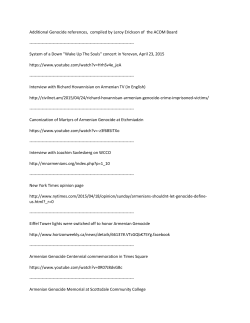 Additional Genocide references, compiled by Leroy Erickson of the