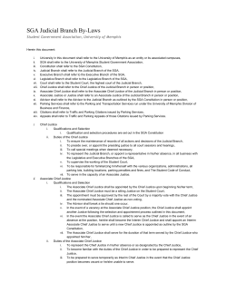 SGA Judicial Branch ByLaws