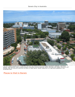 Darwin City in Australia PDF