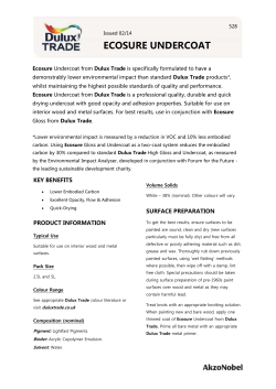Ecosure Undercoat product datasheet (528)