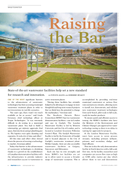 State-of-the-art wastewater facilities help set a new standard for